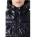 Emporio Armani Giubbotto trapuntato blu navy con cappuccio e maxi logo Aquila