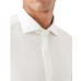 EMPORIO ARMANI CAMICIA REGULAR FIT WHITE IN COTONE CON LOGO EA EAGLE ALL OVER TONO SU TONO