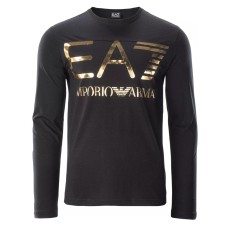 EA7 Emporio Armani T-shirt a manica lunga da uomo nera