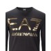 EA7 Emporio Armani T-shirt a manica lunga da uomo nera