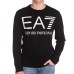 EA7 Emporio Armani T-shirt a manica lunga da uomo nera