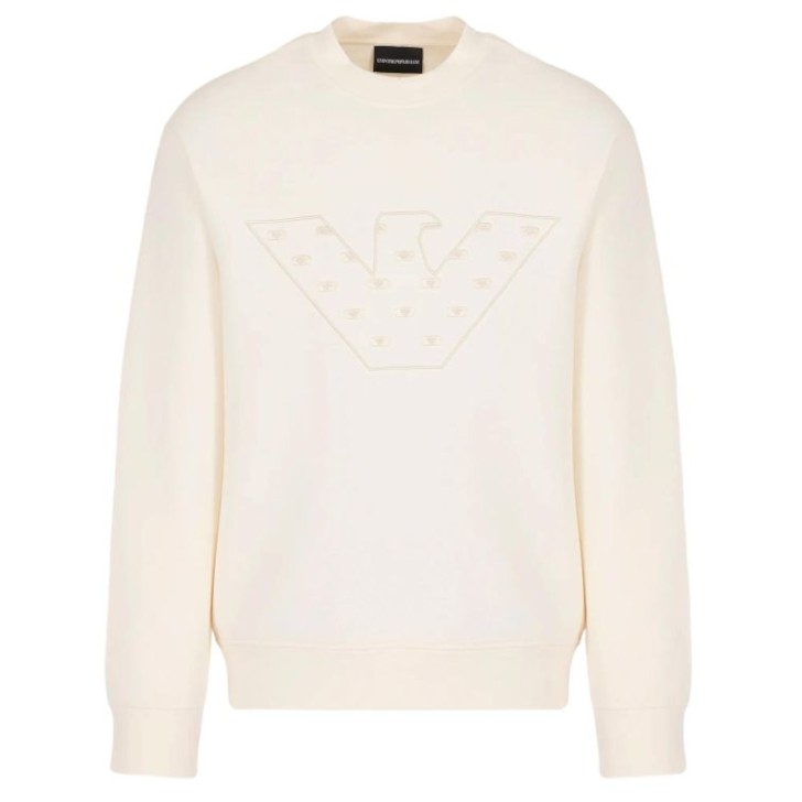 EMPORIO ARMANI SWEATSHIRT VANIGLIA