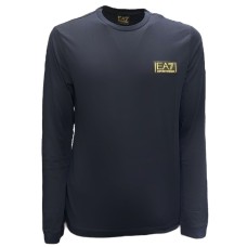 EA7 EMPORIO ARMANI T-SHIRT NAVY BLUE A MANICHE LUNGHE 