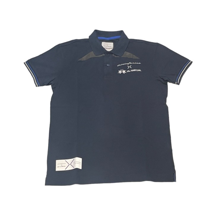 La Martina Polo da Uomo Blu Logo a contrasto 
