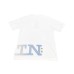 La Martina T-shirt da uomo bianca maxi logo a contrasto 