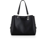 EMPORIO ARMANI SHOPPING BAG BLACK CON TRACOLLA REGOLABILE ESTRAIBILE