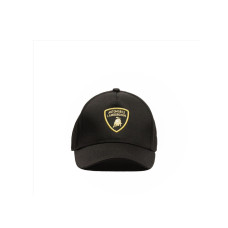 Automobili Lamborghini Cappello Nero con logo a contrasto 