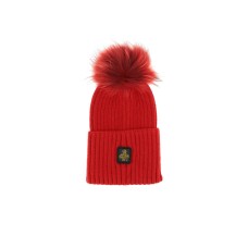 RefrigiWear Cappello rosso da donna con logo 