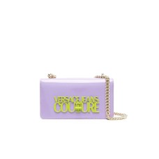 Versace Jeans Couture Borsa a spalla da Donna Lilla con effetto lucido
