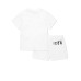 Dsquared2 Tuta completa in cotone bianca con Logo DSQUARED2 ICON