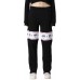 Chiara Ferragni Joggers neri con banda laterale Logomania