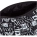 Emporio Armani Pochette Nera in cotone con logo Emporio Armani All Over Unisex