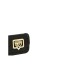 CHIARA FERRAGNI MINI MARSUPIO BLACK CON LOGO EYELIKE IN METALLO DORATO E TRACOLLA ESTRAIBILE