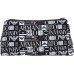 Emporio Armani Pochette Nera in cotone con logo Emporio Armani All Over Unisex