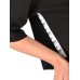 Chiara Ferragni T-shirt corta  con maniche 3/4 Oversize Nera e bande laterale logo EYE STAR