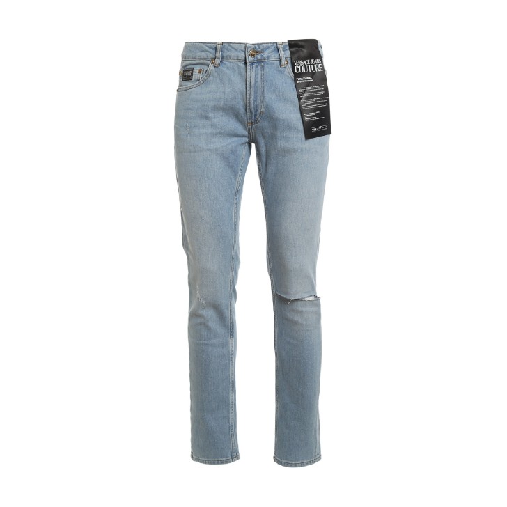 Versace Jeans Couture Jeans Blu da Uomo con stappo