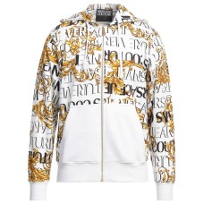 Versace Jeans Couture Felpa Bianca con stampa Logo Couture