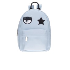 Chiara Ferragni Zaino con logo EYE STAR Azzurro chiaro