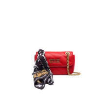 Versace Jeans Couture Borsa Rossa trapuntata a spalla con foulard stampa Regalia Baroque