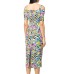 Just Cavalli Abito bianco con stampa floreale