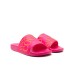 Versace Jeans Couture Ciabatte da Donna fucsia, fascia con logo lettering a contrasto di colore arancione