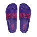 Versace Jeans Couture Ciabatta viola con Logo lettering a rilievo fucsia