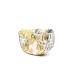 Versace Jeans Couture Borsa a Mano da Donna Bianca con stampa Baroque all over, maxi Fibbia logata 