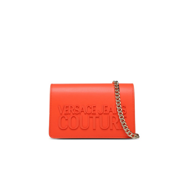 Versace Jeans Couture Borsa a Mano da Donna Rossa, con Logo a contrasto