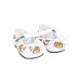 MOSCHINO TEDDY BEAR ALL OVER PRINT NEWBORN MARY JANE - Colore: WHITE