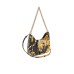 Versace Jeans Couture BORSA HOBO A SPALLA BLACK CON STAMPA BAROCCO ALL OVER E TRACOLLA ESTRAIBILE