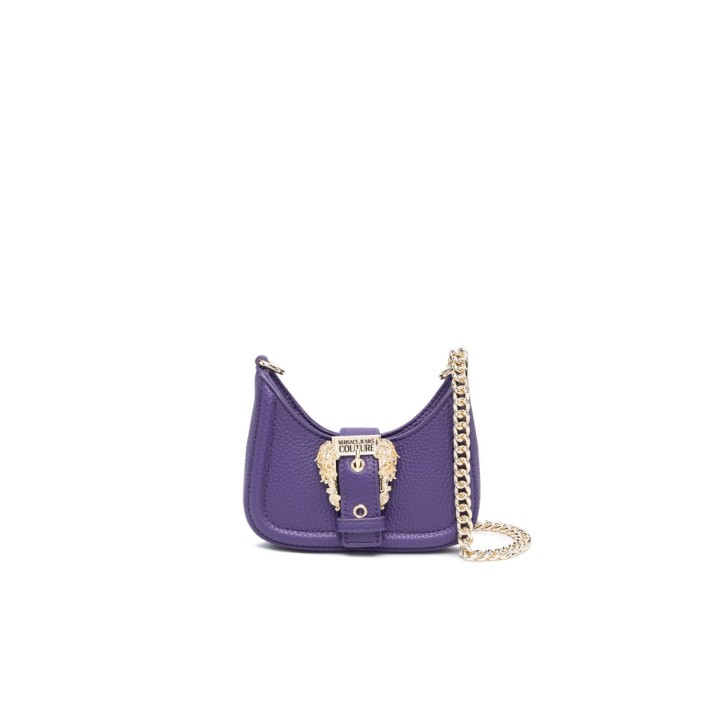 Versace Jeans Couture MINI BORSA PU VIOLA A SPALLA CON TRACOLLA IN CATENA ESTRAIBILE