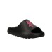 Just Cavalli Ciabatta nera con logo lettering FUCSIA 