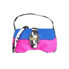 Just Cavalli Borsa a mano Satin color mix con tracolla estraibile 