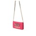 Just Cavalli Borsa Fucsia con tracolla in catena estraibile e logo lettering