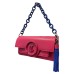 Just Cavalli Borsa Fucsia a mano con tracolla estraibile