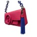 Just Cavalli Borsa Fucsia a mano con tracolla estraibile