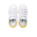 DSQUARED2 SNEAKERS IN LEATHER WHITE CON LOGO LETTERING MULTICOLOR