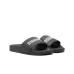 DSQUARED2 CIABATTA UNISEX IN PVC BLACK CON LOGO LETTERING WHITE