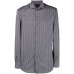 Emporio Armani Camicia Blu SLIM FIT con stampa Lettering all over da Uomo