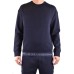 Emporio Armani Felpa blu navy in double jersey