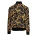 Versace Jeans Couture Bomber reversibile in nylon con un lato con stampa logo all over e dall'altro tinta unita con logo