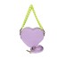 Versace Jeans Couture Borsa a Spalla da Donna Lilla Effetto lucido a forma di Cuore