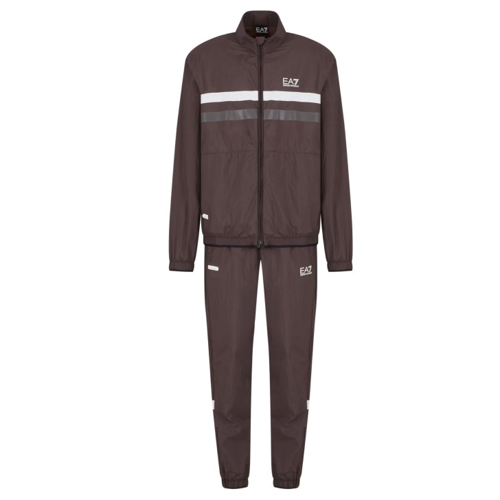 EA7 EMPORIO ARMANI TUTA COMPLETA BROWN DYNAMIC ATHELETE IN TESSUTO TECNICO VENTUS7	
