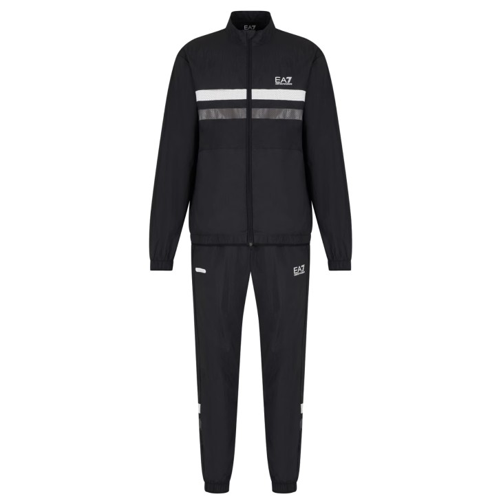 EA7 EMPORIO ARMANI TUTA COMPLETA BLACK DYNAMIC ATHELETE IN TESSUTO TECNICO VENTUS7