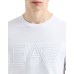 EA7 EMPORIO ARMANI T-SHIRT A MANICA CORTA REGULAR FIT WHITE IN JERSEY DI COTONE ORGANICO E MAXI LOGO SERIES	