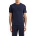 EA7 EMPORIO ARMANI T-SHIRT A MANICA CORTA REGULAR FIT BLUE IN JERSEY DI COTONE ORGANICO E MAXI LOGO SERIES