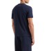 EA7 EMPORIO ARMANI T-SHIRT A MANICA CORTA REGULAR FIT BLUE IN JERSEY DI COTONE ORGANICO E MAXI LOGO SERIES