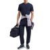 EA7 EMPORIO ARMANI T-SHIRT A MANICA CORTA REGULAR FIT BLUE IN JERSEY DI COTONE ORGANICO E MAXI LOGO SERIES