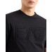 EA7 EMPORIO ARMANI T-SHIRT A MANICA CORTA REGULAR FIT BLACK IN JERSEY DI COTONE ORGANICO E MAXI LOGO SERIES	