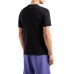 EA7 EMPORIO ARMANI T-SHIRT A MANICA CORTA REGULAR FIT BLACK IN JERSEY DI COTONE ORGANICO E MAXI LOGO SERIES	